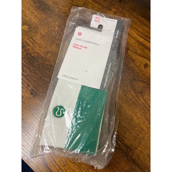 Lululemon Accessories - Lululemon Daily Essentials - Daily Stride Ribbed Crew Length (Size M/L)